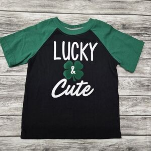 Charming Kids Short Sleeve Tee - Green & Black